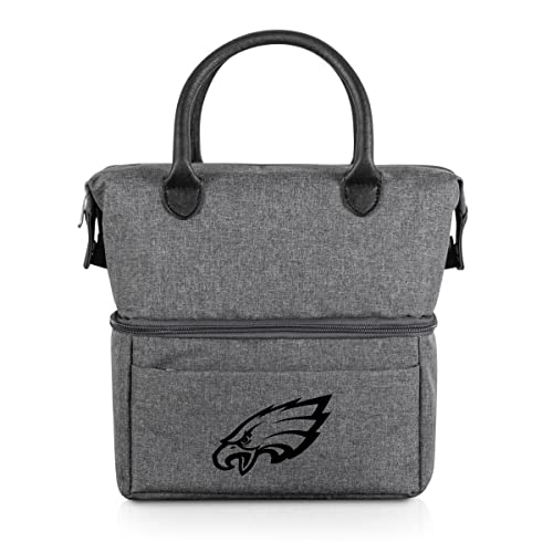 Image of PICNIC TIME NFL Atlanta Falcons Urban Lunch Bag - Cooler Lunch Tote - Insulated Lunch Bag, (Gray with Black Accents)