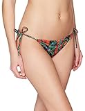  Calvin Klein Cheeky String Side Tie Bikini-Print Braguita, Multicolor (Geo Tropic Intense Power 010), 36 (Talla del Fabricante: X-Small) para Mujer