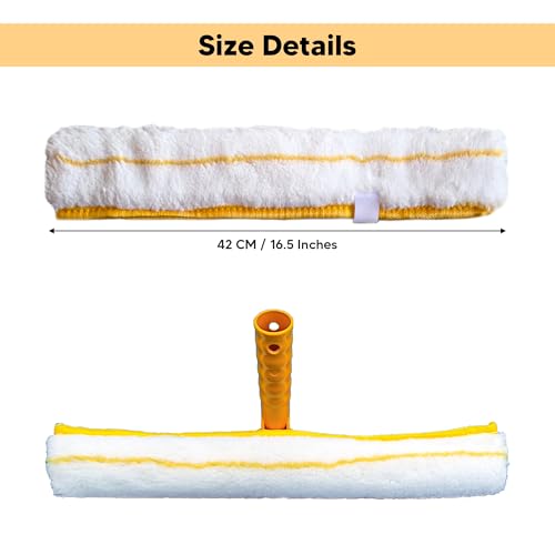 Image of Connecticut Solar 16 Inch Microfiber Cleaning Sleeve for Window & Solar Panel Cleaning - Microfiber Brush Refill (Pack of 5)