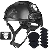 ATAIRSOFT PJ Type Tactical Paintball Airsoft Fast Helmet Black