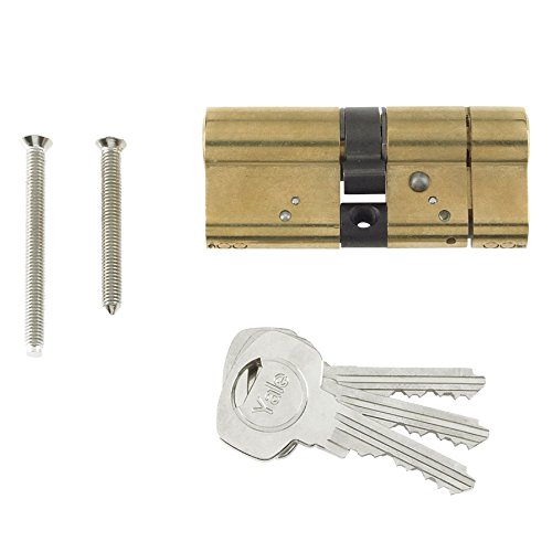 Image of Yale Locks AS5045PB Euro Cylinder Anti-snap 50/45 (95mm) Polished Brass