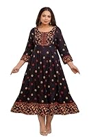 Fashion Zest - Women Rayon Black Regular Green Gown | Formal Wear Plus Size Gown | Plus Size Gown | Ultra Plus Size Gown| Occasion Wear Gown | CH179 (3XL)