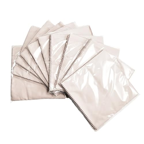 Microfibre pour lunettes anti-peluche : lot de 100 chiffons de nettoyage doux haute densité