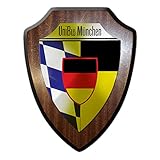 16x20 cm Wappenschild UniBW München Verbandsabzeichen Universität der BW Studium #31852