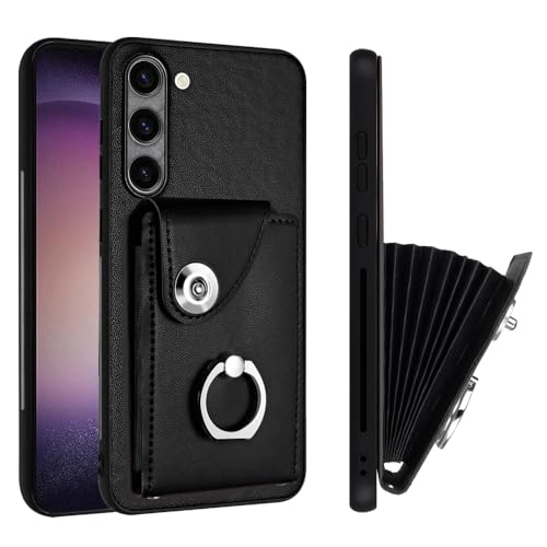 Coque portefeuille Samsung S23 Plus pour ranger 6 cartes et bloquer l'écran
