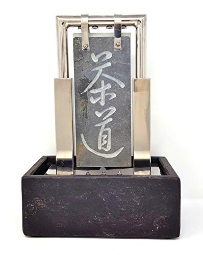 Windworks Edelstahl Schieferbrunnen