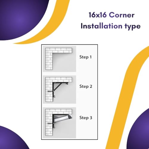 Image of LED Aluminum Corner Profile Channel Pack with Diffuser Cover, End Caps & Mounting Clips - 1 Meter LED Strip Housing for Cabinet, Shelf, Wardrobe & Ceiling Lighting (Pack of 6) 16x16mm