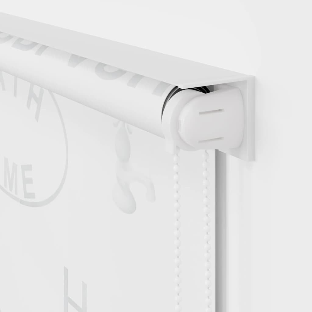 Makastle Duschrollo mit Kordelzug, Wasserdicht & pflegeleicht Badrollo für Dusche, Decke, Fenster, Einfach zu montieren, 100% Eva mit Aluminiumteilen 140x240 cm Grau