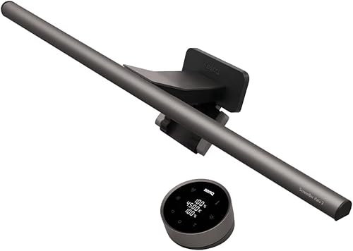 BenQ ScreenBar Halo 2 モニターライト モニター掛け式 デスクライト【 バックライト搭載モデル 】デュアル照明 間接照明 無線リモコン 広範囲照明 自動点灯 自動消灯 (ゲーム プログラミング 映画鑑賞 デスクスペース インテリア 湾曲/ワイド/マルチモニター) ダークグレー