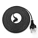 BrightOn® Ersatznetzkabel Kompatibel mit Sonos ERA 100, ERA 300 & Mini Sub Lautsprechern, EU-Version, (1er-Pack) (5 Meter, Schwarz)