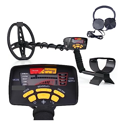 Detector de Metales, Buscador de Metales Detector de Metales subterráneo de Alta sensibilidad Buscador de Oro Joyas Tesoro Búsqueda Pantalla LCD,para Aventuras al Aire Libre