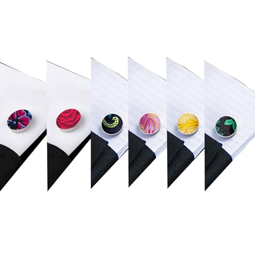 Image of Barry.Wang 6 PCS Men Ties Set Silk Business Fashion Woven Necktie Handkerchief Cufflinks Paisley Stripe Wedding Party