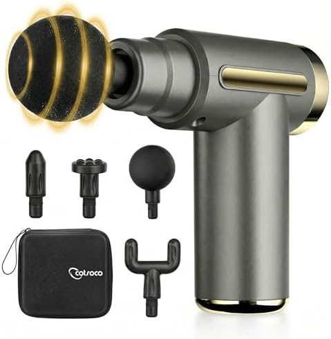 Jancane Mini Massage Gun, Deep Tissue Muscle Massager with 6 Spee...