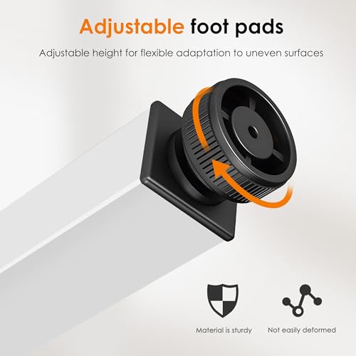 image for DlandHome 47 inches Medium Computer Desk, Home Composite Wood Board De