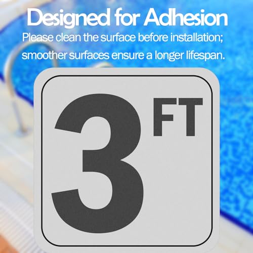 Marcadores Antideslizantes para Piscina 6x6 Pulgadas miniatura 3
