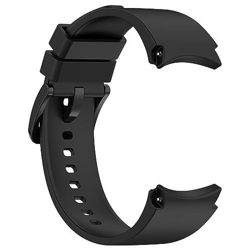 Silikon Armband für Samsung Galaxy Watch 4 Classic 42mm/46mm, 20mm Wasserdichte Weiche Ersatzriemen, Weiches Silikon Ersatzarmband Uhrenarmband Sportarmband für Damen Herren, Schwarz Silikon Armband für Samsung Galaxy Watch 4 Classic 42mm/46mm, 20mm Wasserdichte Weiche Ersatzriemen, Weiches Silikon Ersatzarmband Uhrenarmband Sportarmband für Damen Herren, Schwarz