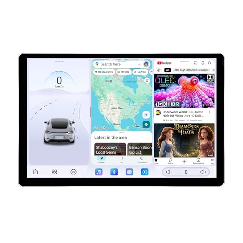 JOYING 12.95" Double Din Stereo with CarPaly & Android Auto,