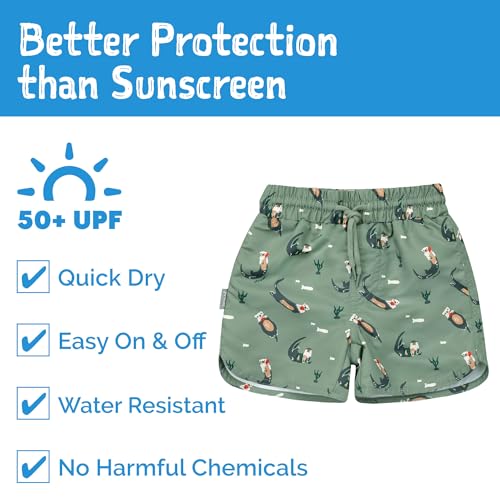 Image of JAN & JUL UV Swim Shorts and Long Sleeve UV Shirt for Toddlers