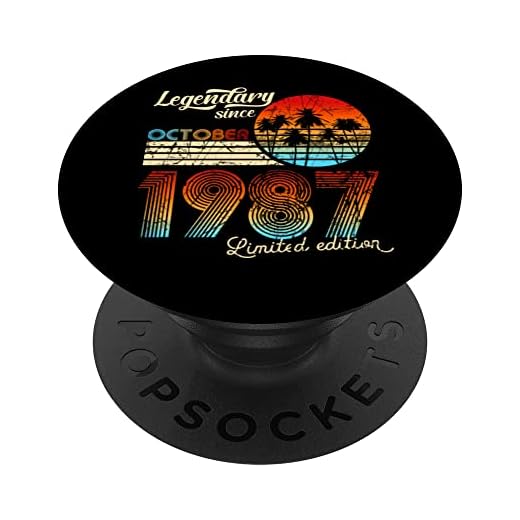 Cumpleaños Legendario Desde Octubre De 1987 Regalo. PopSockets PopGrip Intercambiable