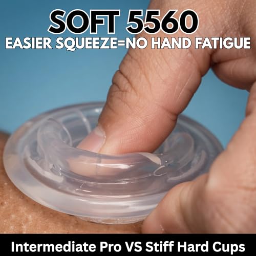 Image of Cupping Warehouse Supreme 6 Intermediate Pro 5560 Silicone Cupping Set - 6 Cup Massage Therapy Kit for Beginners - Medical-Grade, Soft Cups for Pain Relief, Cellulite Reduction & Body Sculpting