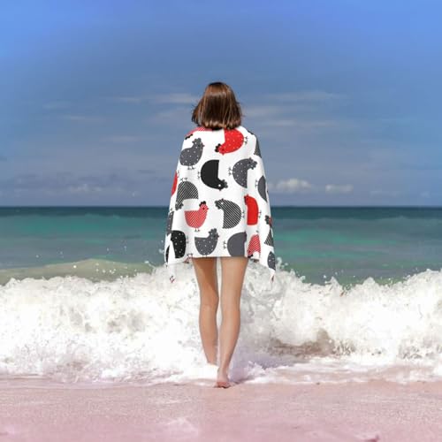 Serviette bain microfibre douce finis les frissons douche - 7