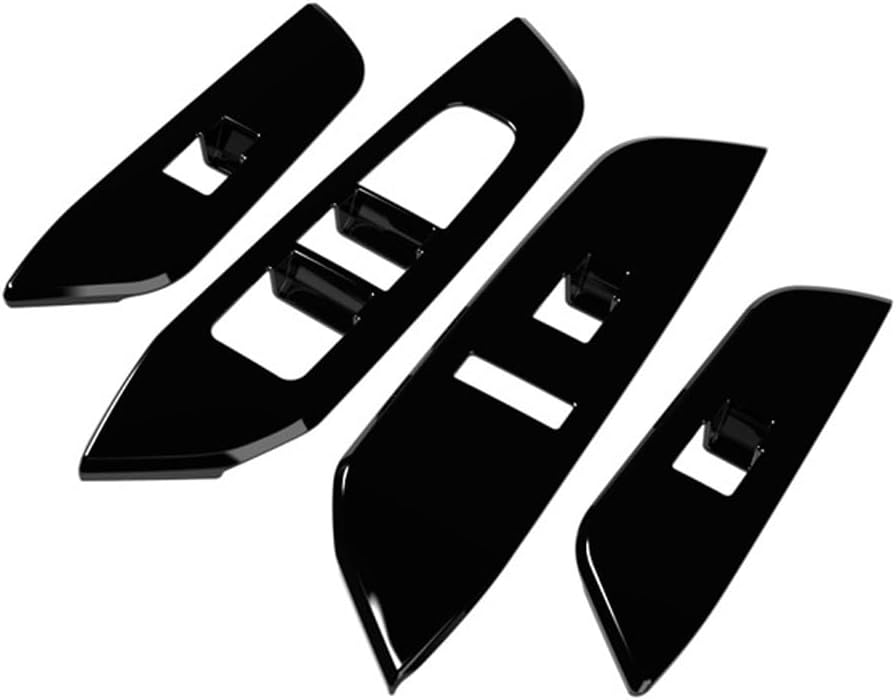 Car Window Glass Lift Switch Panel Cover Compatible with Nissan Kicks 2025+ Accessories (Glossy Black)