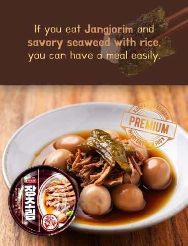 Korean Kimchi Stir-Fried In Buldak Sauce 5.64Oz X 2, Gochujang Paste Side Dish 2.8Oz X 2, Soybean Sauce Jangjorim Side Dish 2.8Oz X 2, Set 2, Korean Portable Canned Sidedishes, Instant Banchan 불닭볶음김치 160Gx2, 고추장고기볶음 80Gx2, 장조림80Gx2 #TOP4