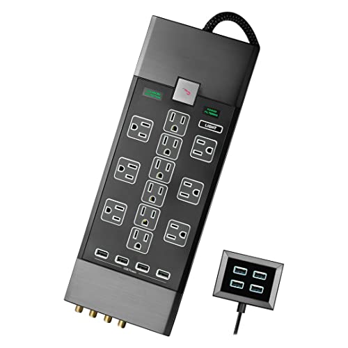 Rocketfish 12-Outlet Power Center - Surge Protector Power Strip With 4 Usb Charging Ports And 4-Port Usb Power Hub #TOP10