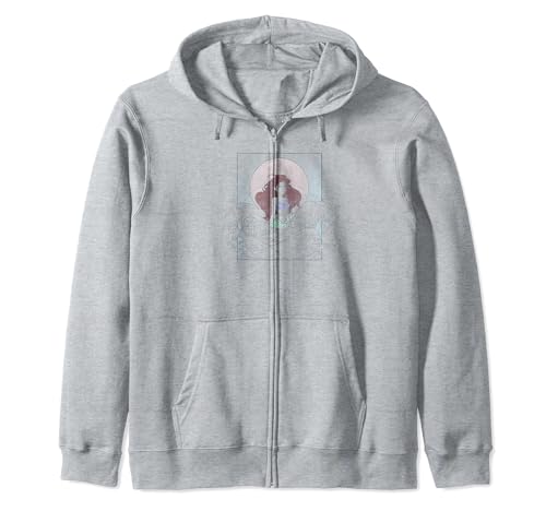 Sweat Ariel Disney hoodie à capuche zippé transparent splash pour femme