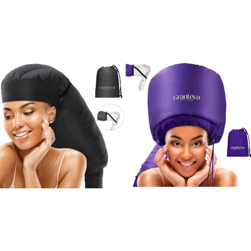 Large Hooded Hair Dryer Bonnet with Headband