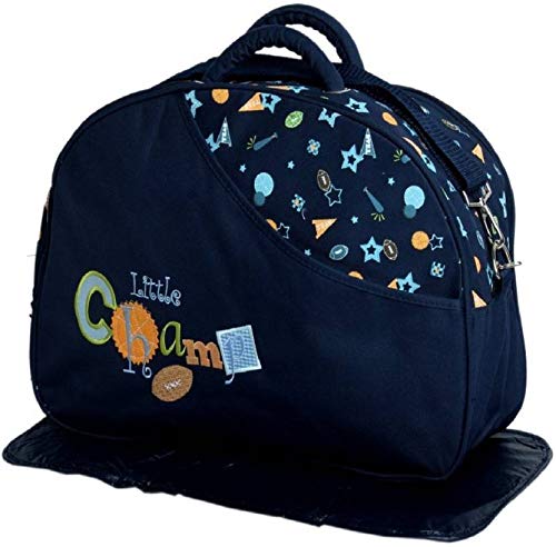 Teeny Weeny Baby Mother Bag with Holder Diaper Changing Multi Compartment for Baby Care and Maternity Handbag (Navy Blue)-image-8