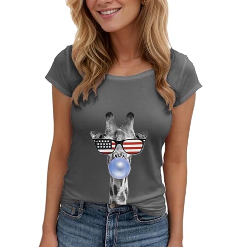 Women's Floral T-Shirts Graphic Loose Tees Sunflower Graphic Summer Short Sleeve Boho Casual Tops