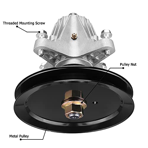 918-04865A Spindle Assemble For Cub Cad Mower - 618-04636 Deck Spindles For Cub Cad Ltx1045 Ltx1046, Craftsman Lt2000 Lt2500, Greasable Spindle For Troy Bilt Mtd Riding Lawn Mower Tractor #TOP3