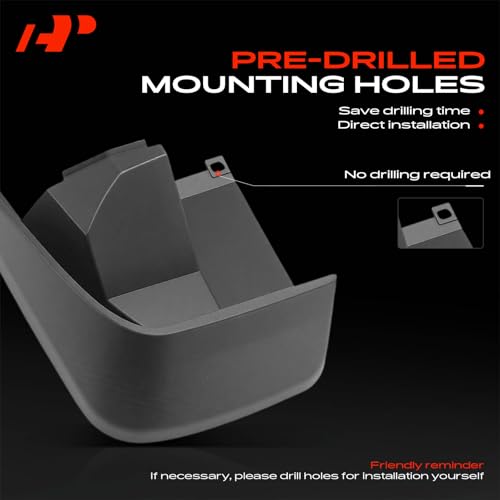 Image of A-Premium Mud Flaps Compatible with Honda Odyssey 2005-2010, No Drilling Required Mud Guards with Hardware Accessories, Set of 4 Front and Rear