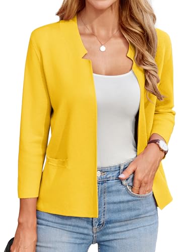 GRACE KARIN Cardigan Donna Blazer Cardigan Corto Manica Lunga Cardigan Elegante Aperto Davanti...