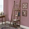 Linon Melissa Walnut Mid-Century 5 Shelf Bookcase