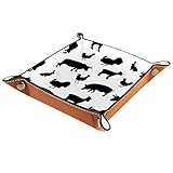 Sparen Sie Platz: Das Tablett ist perfekt für die ordentliche Organisation Ihrer Schlüssel, Uhr, Handy, Münzen und anderes Zubehör, groß genug, um Ihre Gegenstände zu halten, ohne zu viel Platz auf Ihrem Schreibtisch zu beanspruchen.
