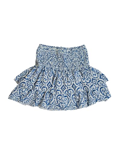 Women Shirred Mini Skirt Y2k Layered Pleated Short Skirt Smocked High Waist A Line Skirt Party Cute Mini Skirt2