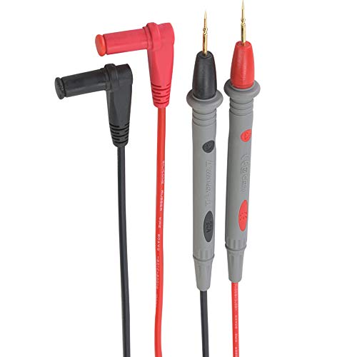 Image of Multimeter Needle Tip Probe Pen, Flexible Accurate Test Leads for Multimeter Repair Diagnostics PVC Silicone Copper 20A 109cm 2Pcs