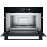 HMD44MBUK Built In Microwave Oven 1000W Integrated Digital Microwave with Auto Cook Programmes, Touch Controls, 31L Capacity & Black Finish