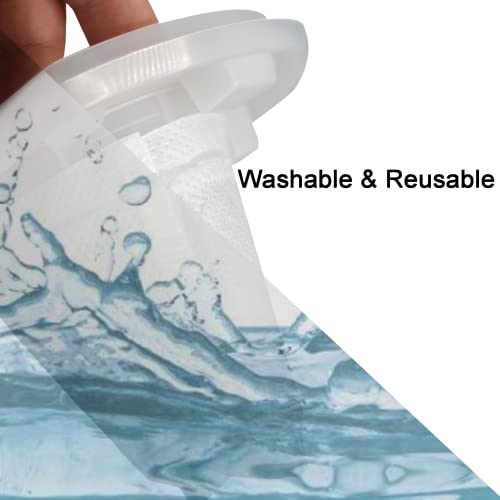 Image of 6 Pack Replacement Filter for Black & Decker Dustbuster AdvancedClean Cordless Handheld Vacuum VF110 CHV1410L CHV1410 CHV9610 CHV1210 CHV1510 CHV1410B Dust Buster Compact Hand VAC BDH2000L 90558113-01
