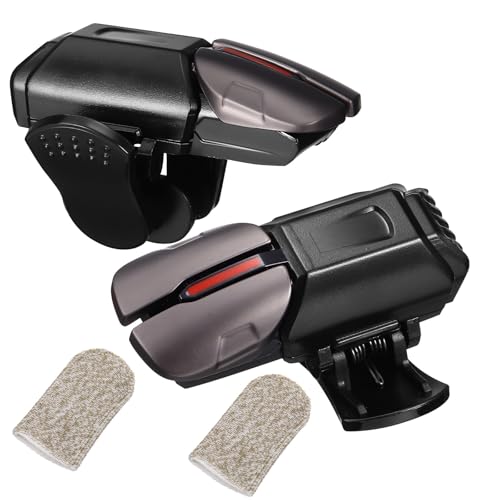 GRIRIW ゲームトリガー 携帯電話用ゲームコントローラートリガー 反応速度向上チップ搭載 人差し指操作対応 フィンガースリーブ3組付き ス