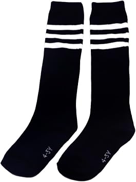 FZBNSRKO 1 Pair Toddlers Children Kids Girls Boys Cotton Bootie Knee High Long Soccer Socks Team Socks for Kids 4-5 Years Old