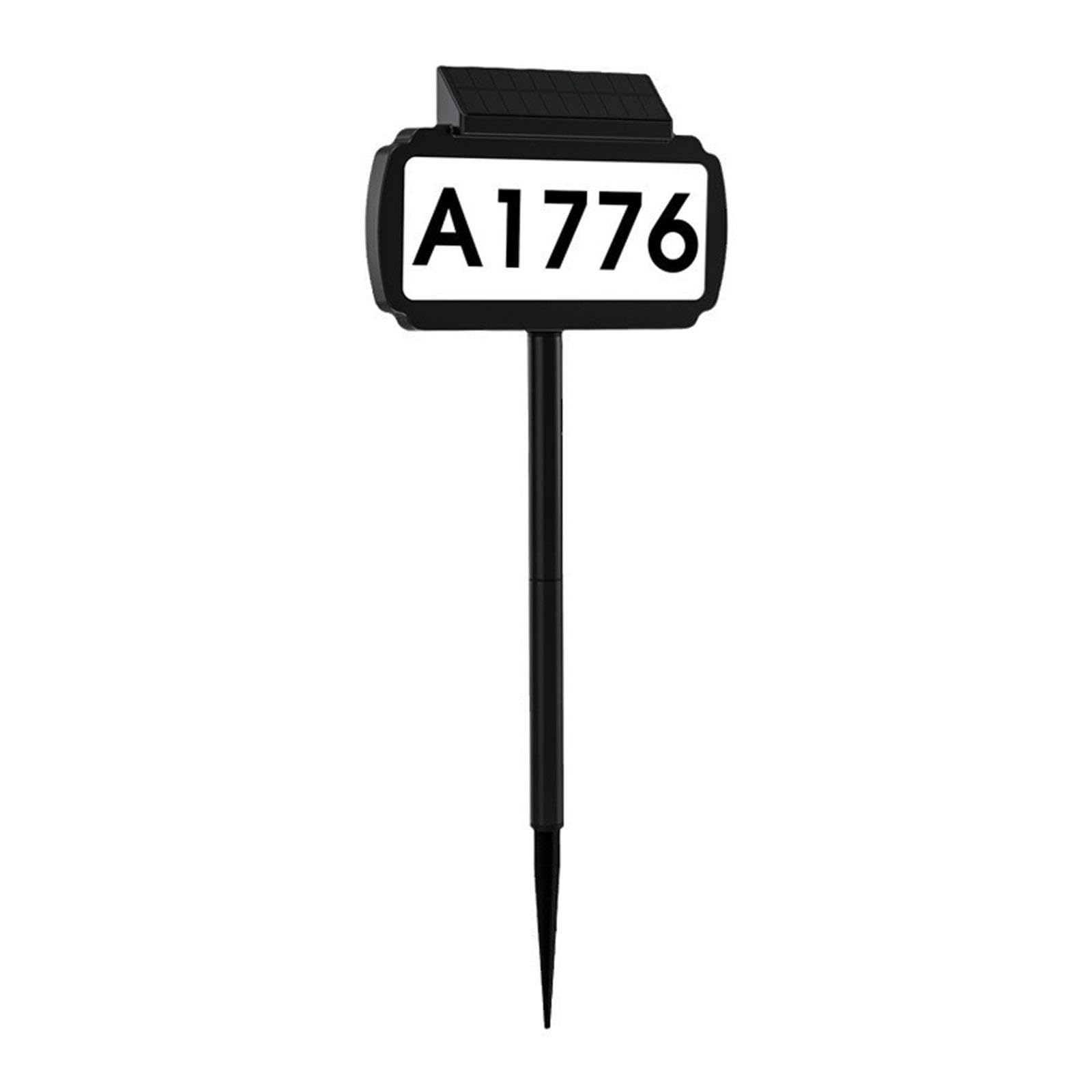 Plaque D'adresse Lumineuse à LED avec Numéros de Maison