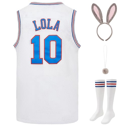 Mens Basketball Jersey #1 Bugs #10 Lola Space Movie Jersey