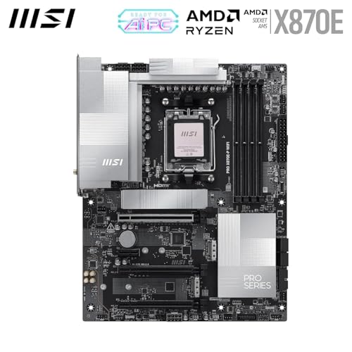 Image of MICRO CENTER CPU Motherboard Combo - AMD Ryzen 7 9800X3D CPU Processor with MSI PRO X870E-P WiFi Motherboard (ATX, AM5, DDR5, PCIe 5.0, M.2 Gen5, Wi-Fi 7)