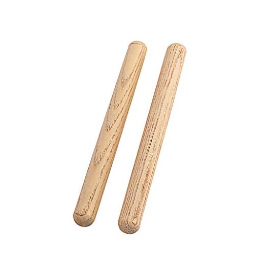 Alnicov 1 par de palos de ritmo, baquetas de abedul, juguete Musical para niños, regalo, piezas y accesorios para instrumentos de percusión