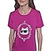 KARL LAGERFELD Paris Women's Short Sleeve Trendy Bling Logo Choupette T-Shirt, Bright Jewel Pink, Small