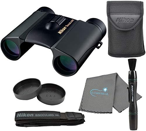 Nikon Trailblazer 8x25 ATB Binoculars, Waterproof (8217), Black Bundle with a Nikon Lens Pen and Lumintrail Cleaning Cloth