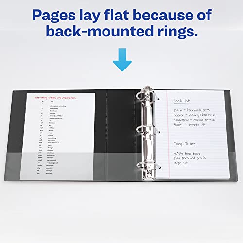 Avery® Heavy-Duty View Binder, With Locking One-Touch Ezd™ Rings, 8 1/2" X 11", 4" Rings, 43% Recycled, Black #TOP7